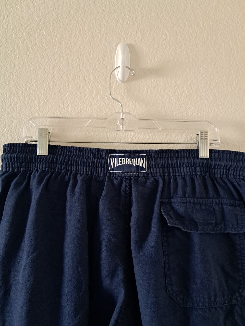 Vilebrequin Cargo Shorts Utility Blue Utilty Pocket Drawstring Waist Size XL - Picture 5 of 11